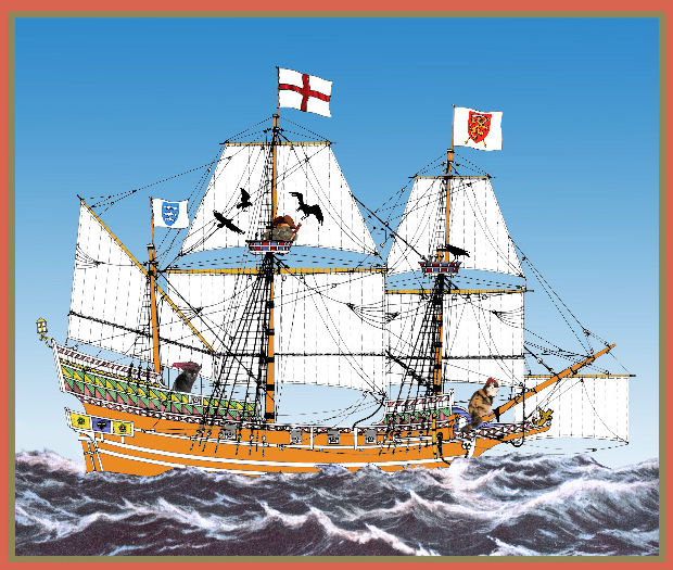 Cover Art from Three Kitties Set Out to Sea
